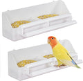 Pawfly 2 Pack Bird Feeder for Cage Hanging Plastic Feeder by Pawfly