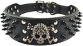 Serijoars Spiked Studded Dog Collar, PU Leather Dog Collar, Adjustable Pet by Serijoars