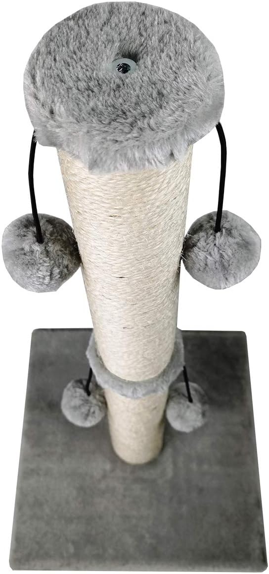 Dimaka 29'' Cat Scratching Post, Natural Sisal Rope Scratcher Post, Kitten Claw - Image 4