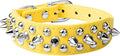 Spiked Dog Collar Soft Pu Leather Mushrooms Rivet Spike Studded Puppy by Unknown