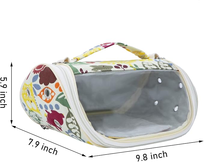 Wontee Small Pet Carrier Hamster Carrier Bag Portable Travel Carrier - Image 5
