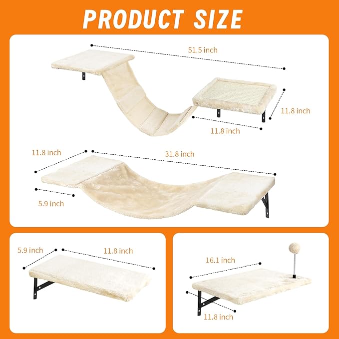Wall-Mounted Cat Climber Set - Image 2