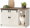 Cat Litter Box Enclosure, Hidden Litter Box Cabinet Furniture by Hzuaneri