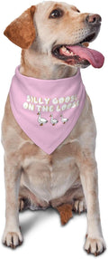 Silly Goose on The Loose Triangle Dog Bandana, Summer Bandana Funny Triangle by vercosee