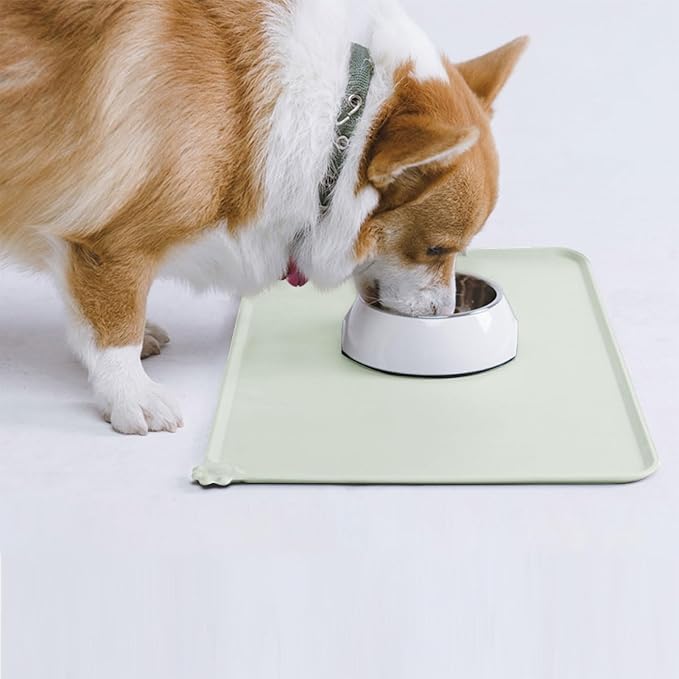 AUDWUD Silicone Waterproof Pet Feeding Mats, Anti Slip Bowl Pad, Dog Mat - Image 6