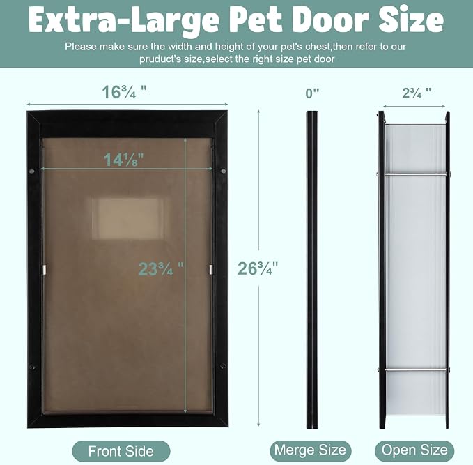 Dog Door Aluminum Pet Door - Image 2