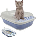 Collapsible Kitten Litter Box, Open Small Cat Litter Box by chuyouan