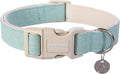 DOGWONG Cotton Hemp Dog Collar, Heavy-Duty Green Dog Collar Adjustable Soft by DOGWONG