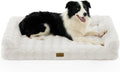 Faux Rabbit Fur Orthopedic Dog Bed, Large Dog Bed, Supportive Foam Pet Sofa by COZYKISS