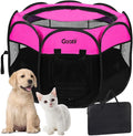 Pet Cat Playpen for Indoor Cats Enclosed, Portable Foldable Dog Playpen Outdoor by Goozii