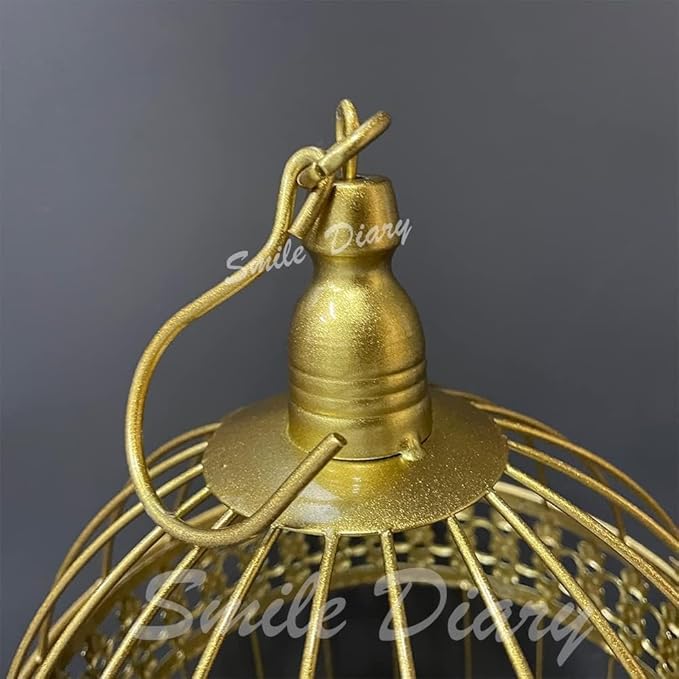Round Birdcages Vintage Decorative Iron Bird cage Wedding Decor Flower cage - Image 3