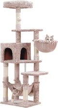 Hey-brother Cat Tree with Large Hammock, Cat Condo with Sisal-Covered by Hey-brother