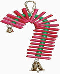 Super Bird Creations SB188 Balsa Candy Cane Bird Toy, Small Bird Size by SuperBirdCreations