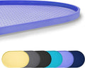 100% Waterproof 0.5" Raised Edge BPA Free Silicone Dog Food Mat, Pet Cat by Yacee
