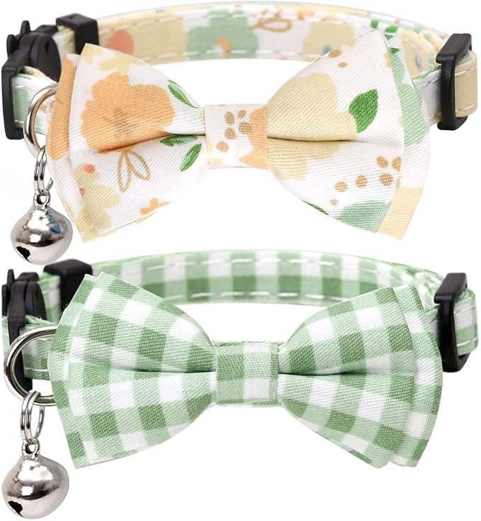 2 Pack/Set Cat Collar Breakaway by Lamphyface