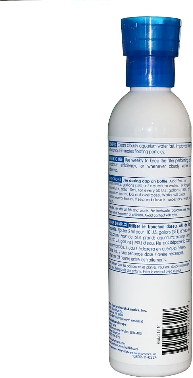 API ACCU-CLEAR Freshwater Aquarium Water Clarifier 8-Ounce Bottle - Image 3