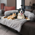 Calming Dogs/Cats Bed Mats, Dog Pad Washable Removable Couch Cover, Plush Long by Tinaco