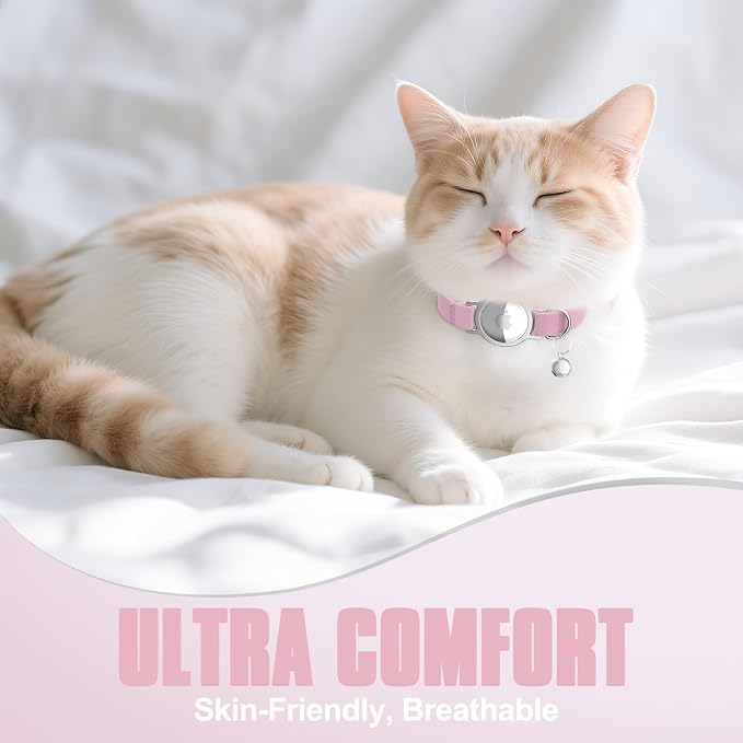 AirTag Cat Collar, Ultra Elastic Cat Tracker Collar, Airtag Holder Compatible - Image 7