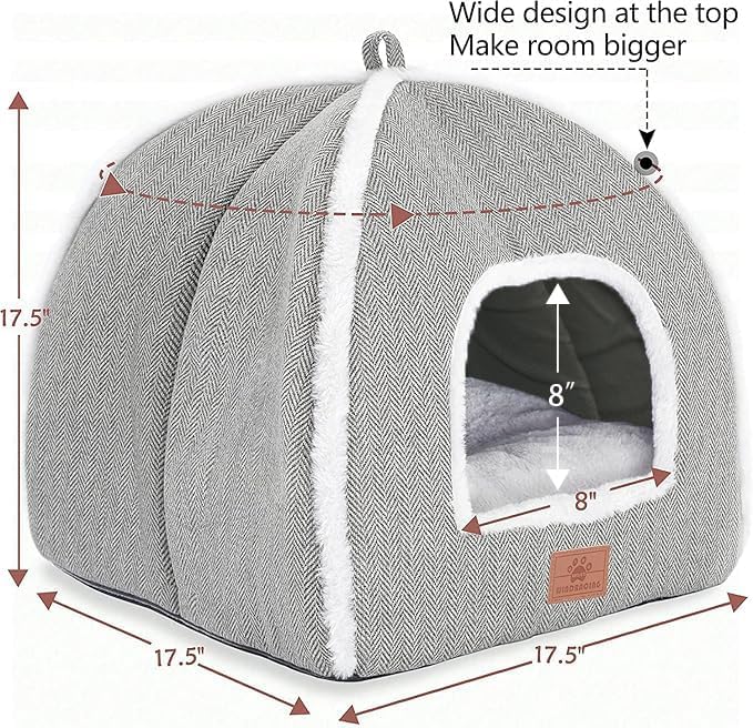 Cat Beds for Indoor -Cat Cave House Tent for Kittens and Laege Pets - Image 2