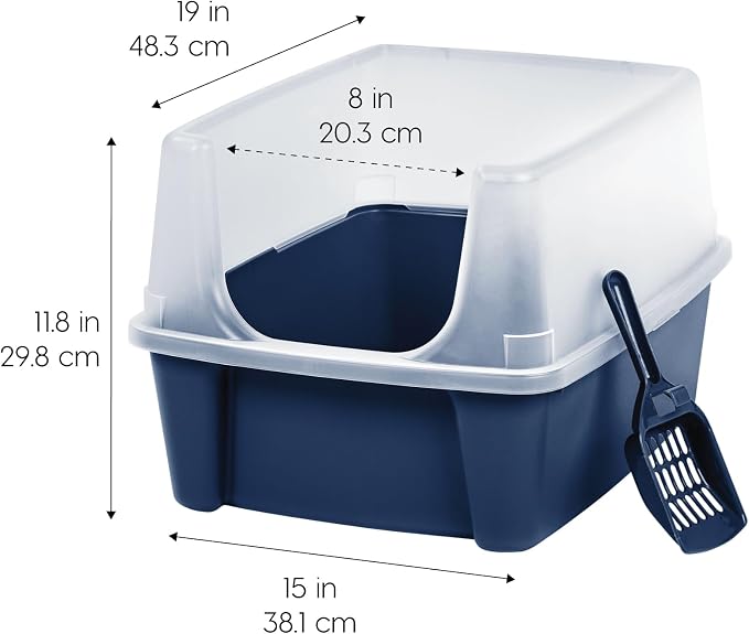 IRIS USA High Sided Cat Litter Box - Image 2
