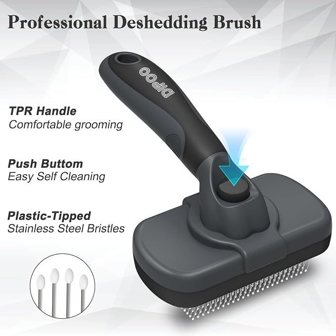 Self-Cleaning Deshedding Brush for Dogs & Cats - Image 2