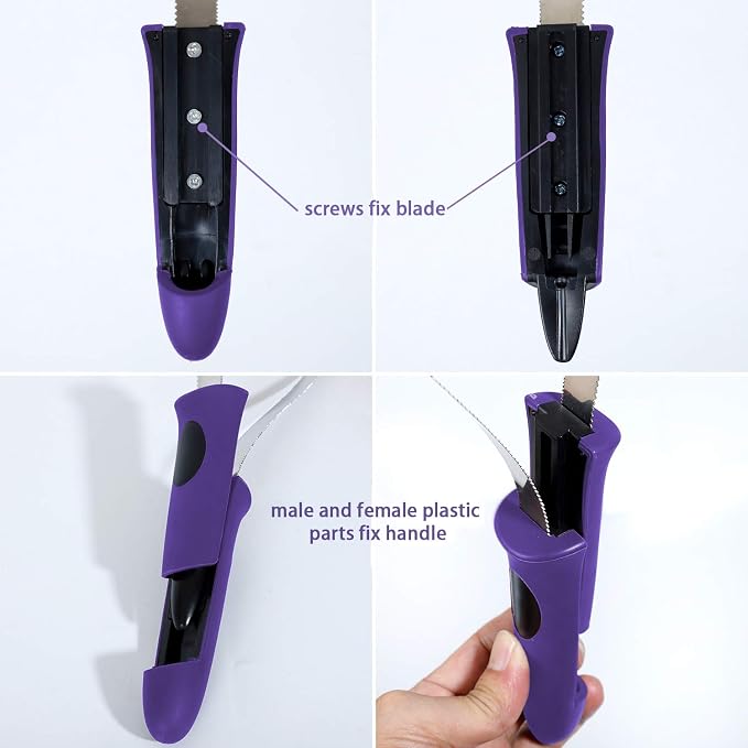 Dual-Sided Shedding Blade with Stainless Steel Blade De-Shedding Tool - Image 5