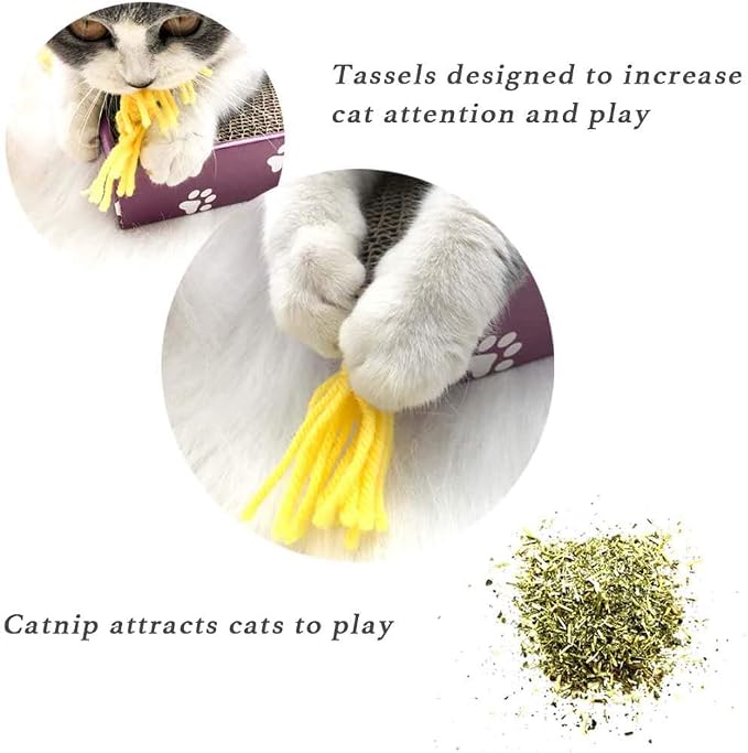 PEEKAB Cat Scratcher Cardboard Wide Scratching Board Reversible Corrugate Cat - Image 4
