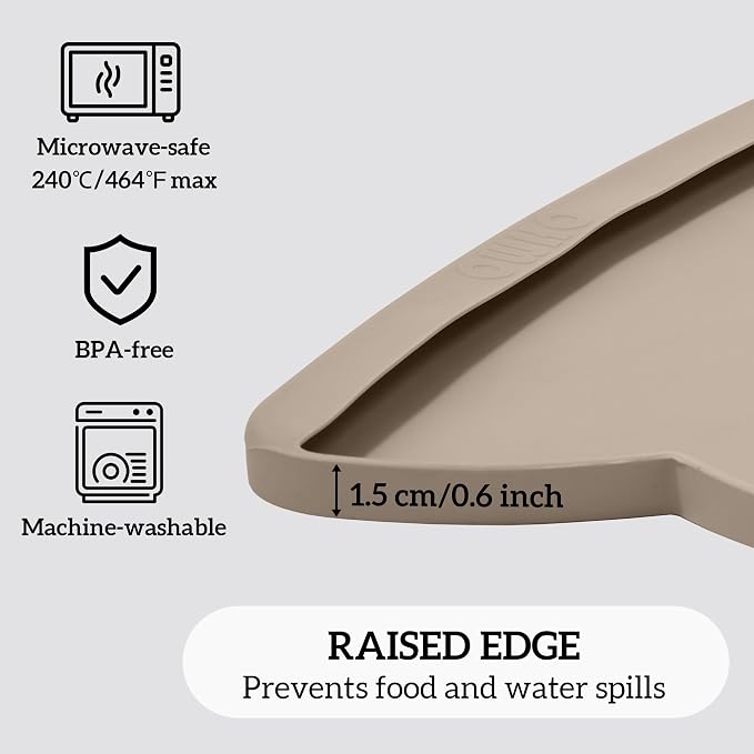 OHMO Dog Food Mat w/Residue Collection Pocket Silicone Pet Feeding Mat - Image 4