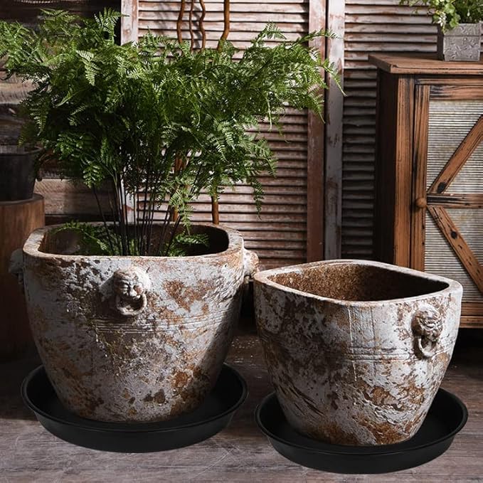 4 Pack of 16 17 inch Plant Saucer, 2.3" Depth, Heavy Duty Deep Plant Trays - Image 3