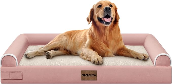 Large Dog Bed Orthopedic Washable: Beds Bolster XL Bed Big XLarge Dogs Memory by Nanuya