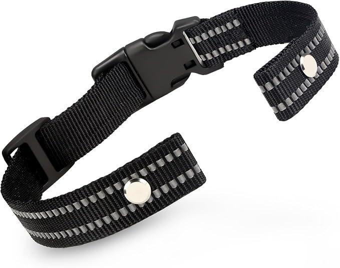 Collar Replacement Strap, Reflective Replacement Nylon Collar Strap Dog GPS by ODOKELE