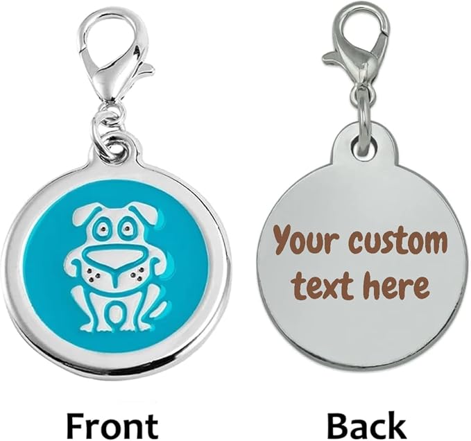 Personalized Funky Dog Design Pet ID Tags - Image 2