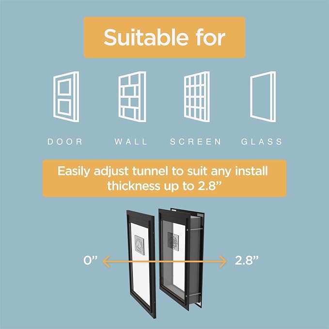 Hakuna Pets Deluxe Aluminum Pet, Cat and Dog Door - Image 6