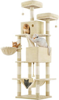Feandrea Cat Tree, 81.1-Inch Large Cat Tower, 2 Perches, 2 Caves by FeandreabySONGMICSHOME