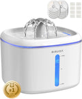 Cat Water Fountain, 2.5L/84oz Pet Cat Fountain – Ultra Quiet Upgraded Automatic by AIAUON