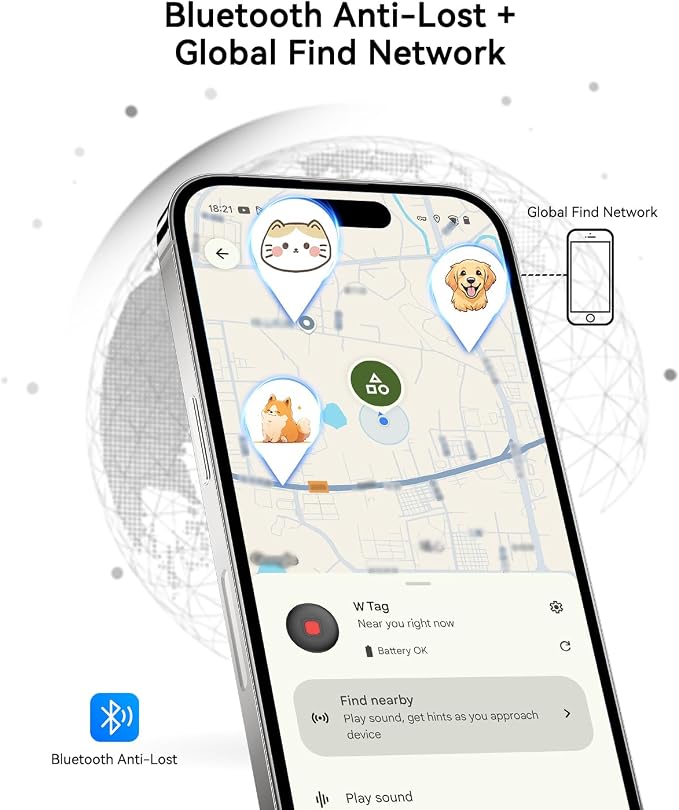 Bluetooth Dog Tracker Tag, Pet Tracker - Image 6