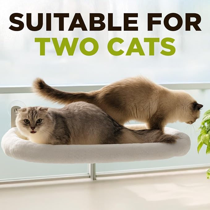 Cat Window Perch – Strong 6 Suction Cup Foldable Cat Hammock Bed - Image 6
