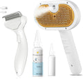 3-in-1 Pet Steam Brush Set for Dogs & Cats, Grooming Comb by VVWVVW