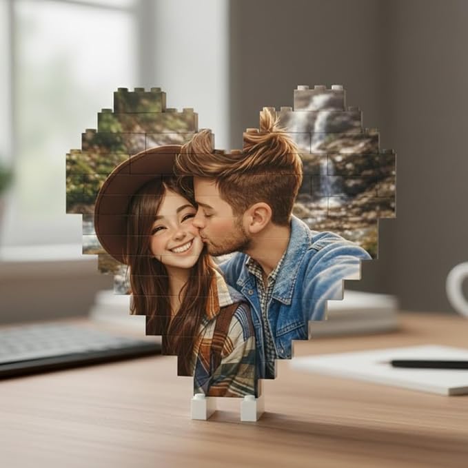 NAZENTI Custom Couple Photo Building Block gifts - Image 5