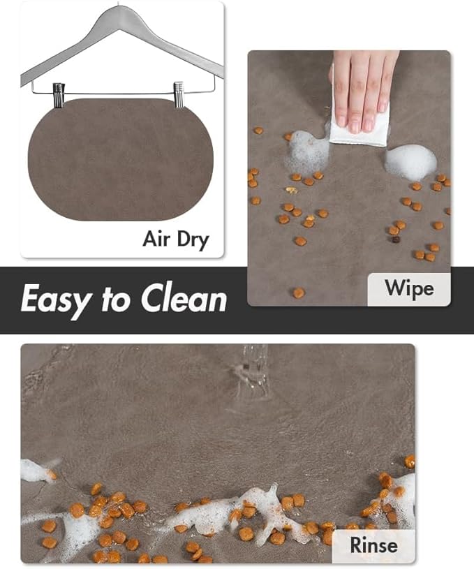 Absorbent Dog Water Mat for Food and Bowl - Image 3