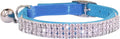 THAIN Rhinestones Cat Dog Collar Soft Velvet Safe Adjustable Collar Bling by THAIN