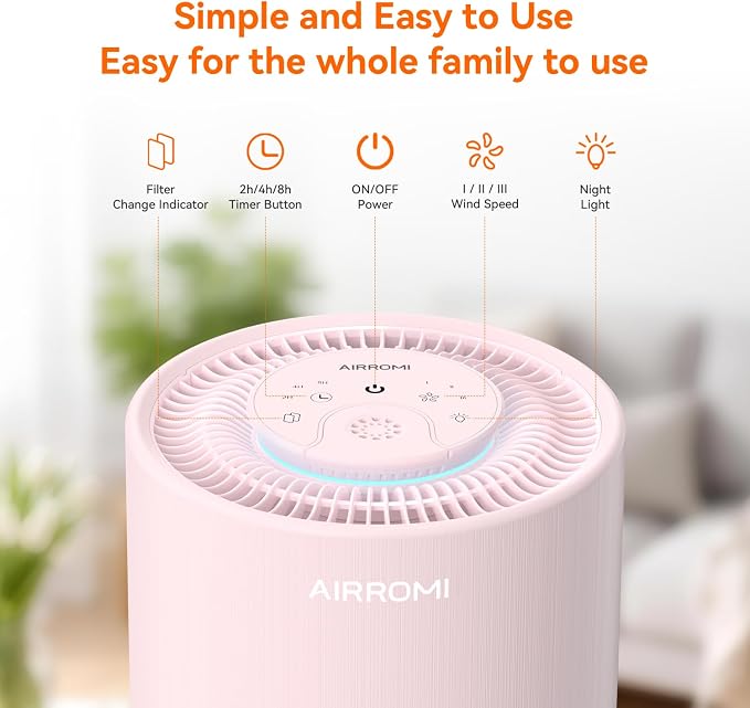 AIRROMI Air Purifier for Bedroom - Image 3