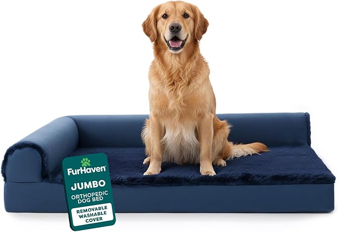 Furhaven Orthopedic Dog Bed for Large Dogs w/ Removable Bolsters & Washable by FurHaven