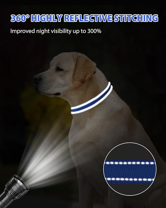 Joytale Large Dog Collar, Reflective and Adjustable Nylon Pet Collar - Image 5