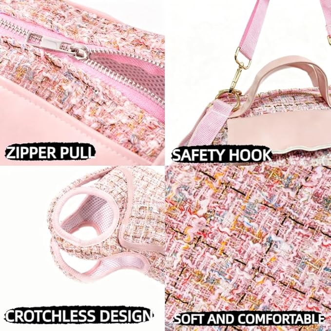 Dog Lift Harness Backpack for Small Dogs Cats, Adjustable Straps Dog Sling - Image 6