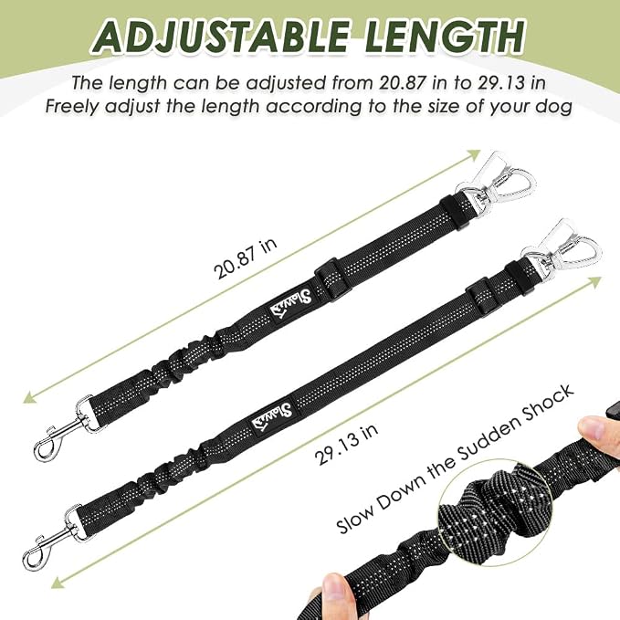SlowTon Dog Seat Belt Harness for Car, Dog Car Harness Adjustable Mesh - Image 8