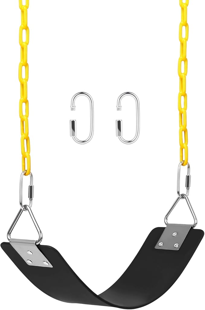 AGPTEK Swing Set, Seat with 66 Inch Anti-Rust Chains Thermoplastic Coated by AGPTEK