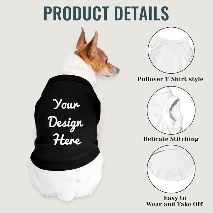 Customized Dog Shirt for Small Medium Large Dogs Personalized - Image 3