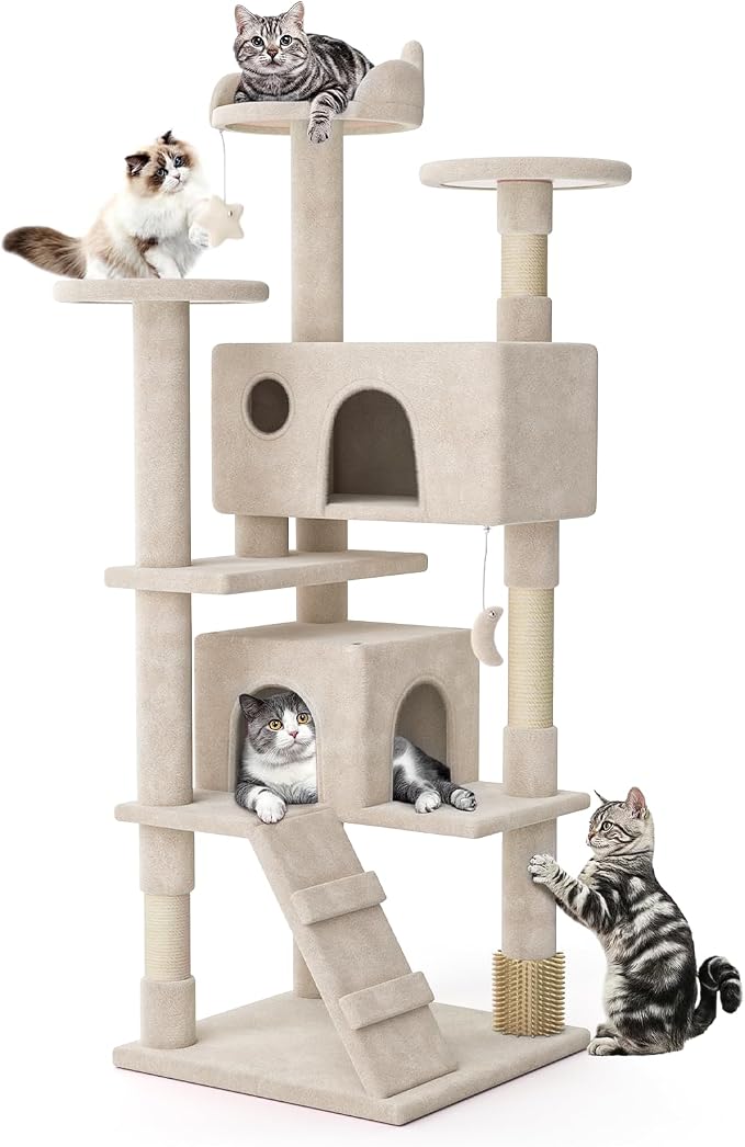 MoNiBloom 60 Inch Cat Tree Tower by Monibloom