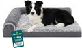 FurHaven Orthopedic Dog Bed for Large Dogs, L-Shaped Chaise Contour by FurHaven